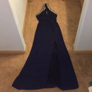 TFNC NWOT long navy blue dress